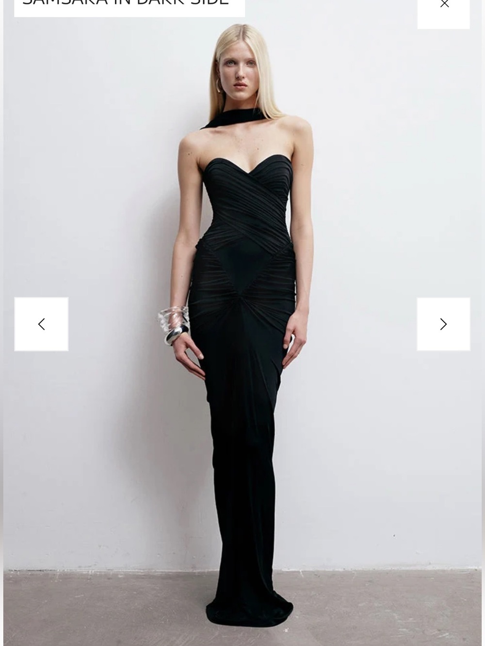 The New Arrivals Ilkyaz Ozel Samara Ruched Gown